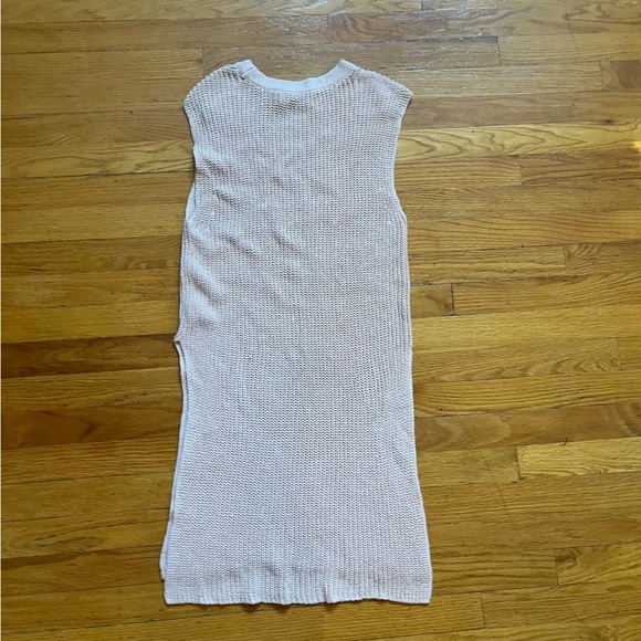 Wilfred Light Pink Crochet Sleeveless Dress A7 - Picture 2 of 4